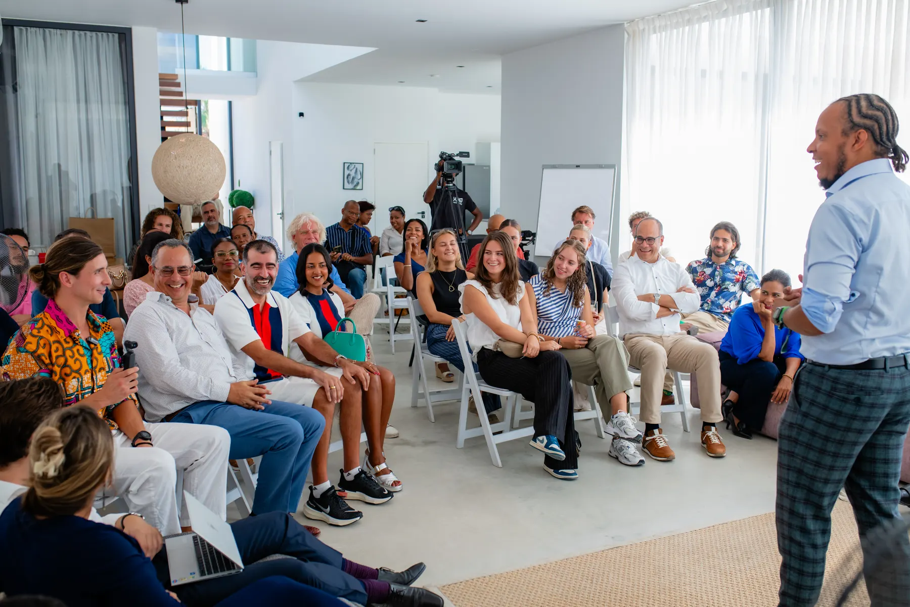 Adric Walter at the Bitcoin Villa opening