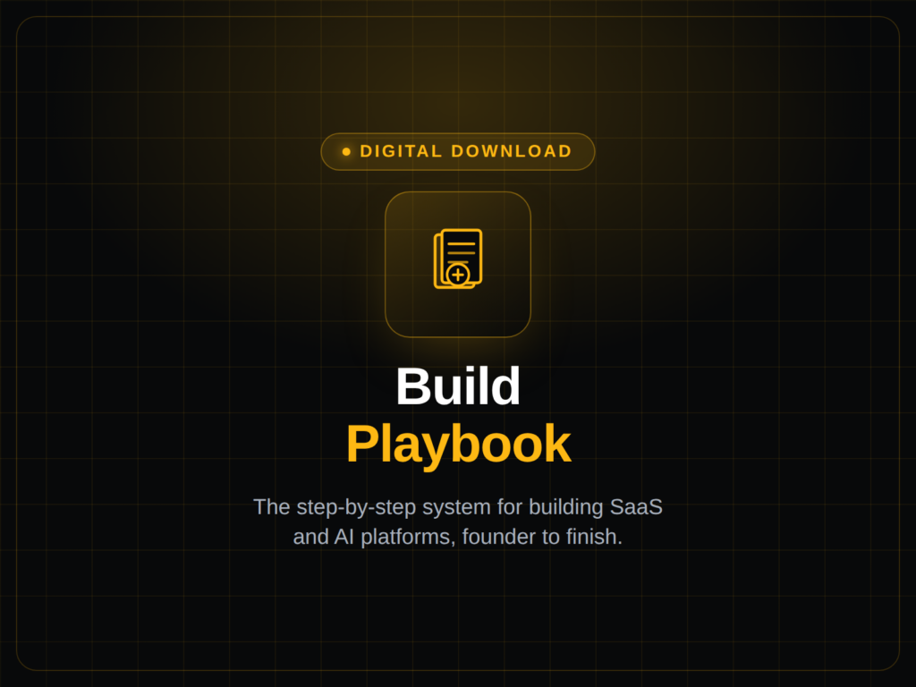 Build Playbook (Digital Download)
